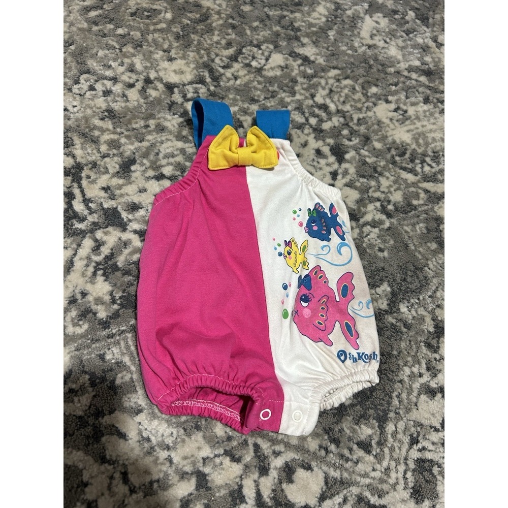 Vintage‎ 90s Oshkosh Fish Bubble Size 3/6 Months